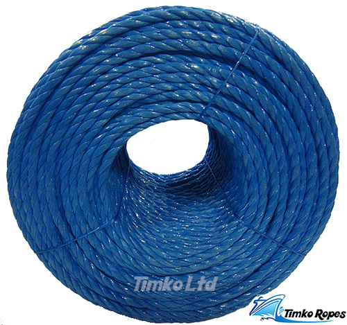 Polypropylene rope - 10mm Dia Blue x 50m Mini Coil