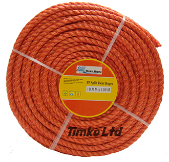 Polypropylene rope - 10mm Dia Red x 100m Mini Coil