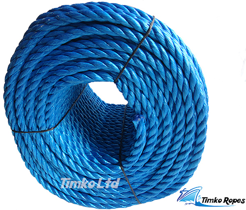 Polypropylene rope - 16mm Dia Blue x 100m Mini Coil