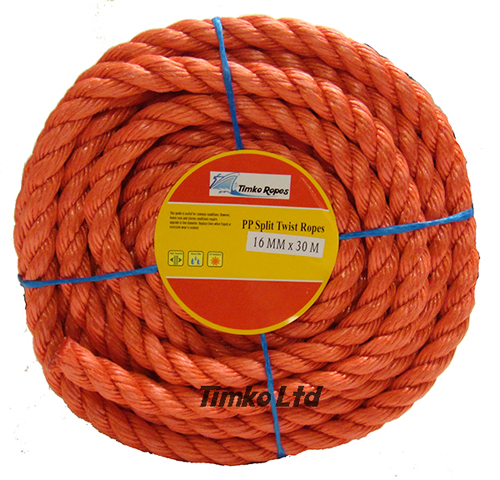 Polypropylene rope - 16mm Dia Red x 30m Mini Coil