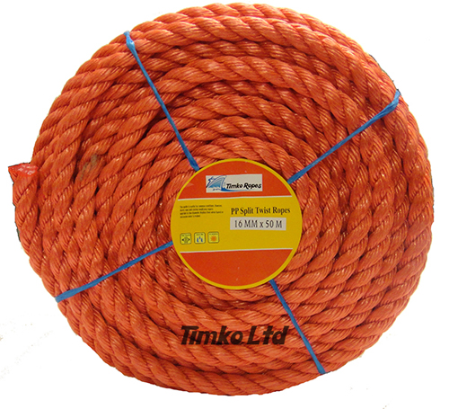 Polypropylene rope - 16mm Dia Red x 50m Mini Coil