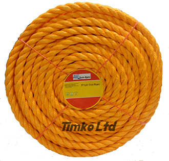 Polypropylene rope - 18mm Dia Orange x 30m Mini Coil
