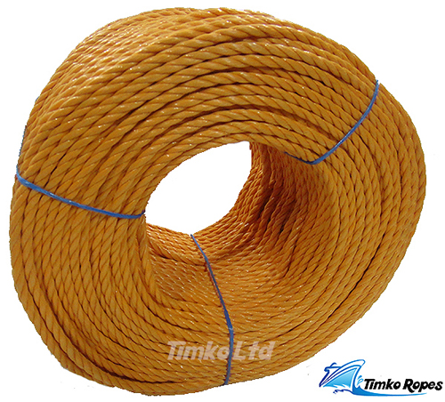 6mm Orange Polypropylene Rope x 220m Bulk Coil