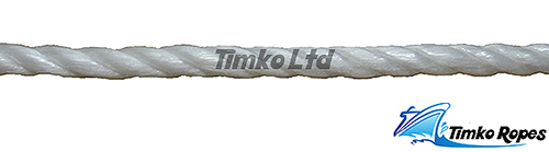 8mm White Polypropylene Rope Sold By The Metre