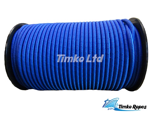 8mm Blue Elastic Bungee Shock Cord x 20mtrs