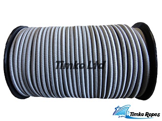 8mm Grey Elastic Bungee Shock Cord x 10mtrs