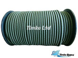 8mm Olive Green Military Elastic Bungee Shock Cord x 10mtrs