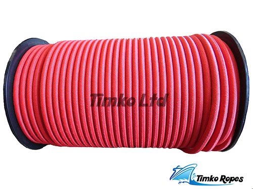 8mm Red Elastic Bungee Shock Cord x 10mtrs